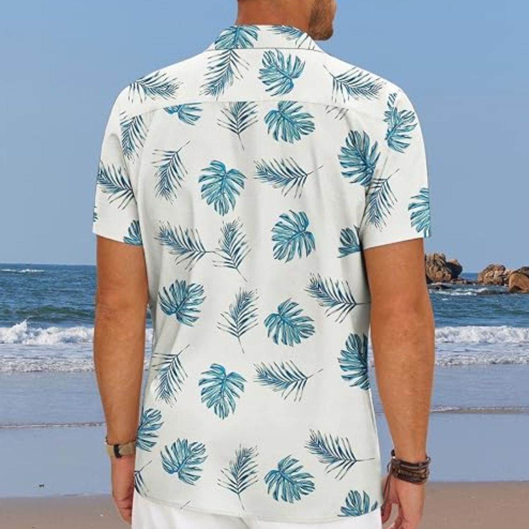 Jonas – Sommerliches Kurzarmhemd mit Palmenmuster
